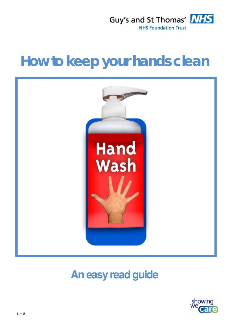 How tokeepyourhandscleananeasyreadguide