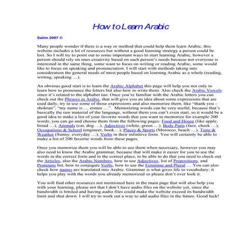 How to-learn-arabic-from-english