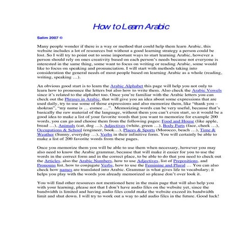 How to-learn-arabic-from-english