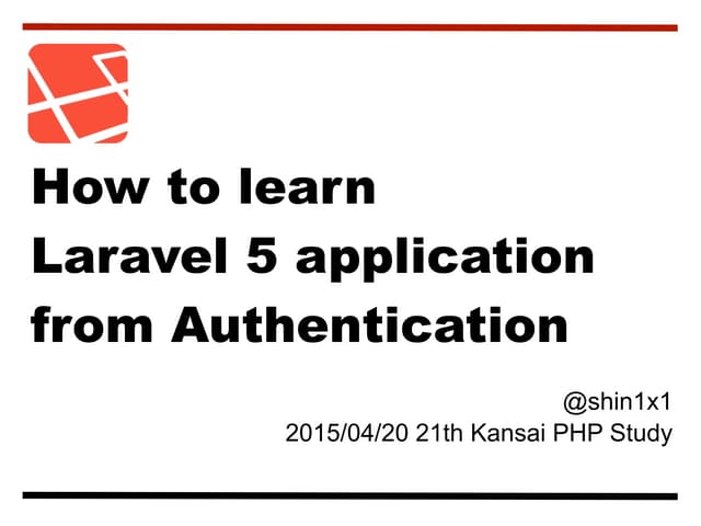 How to learn Laravel5 application f...