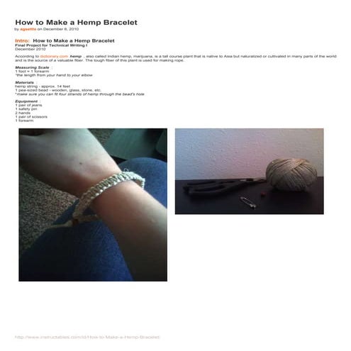 How to-make-a-hemp-bracelet | PDF
