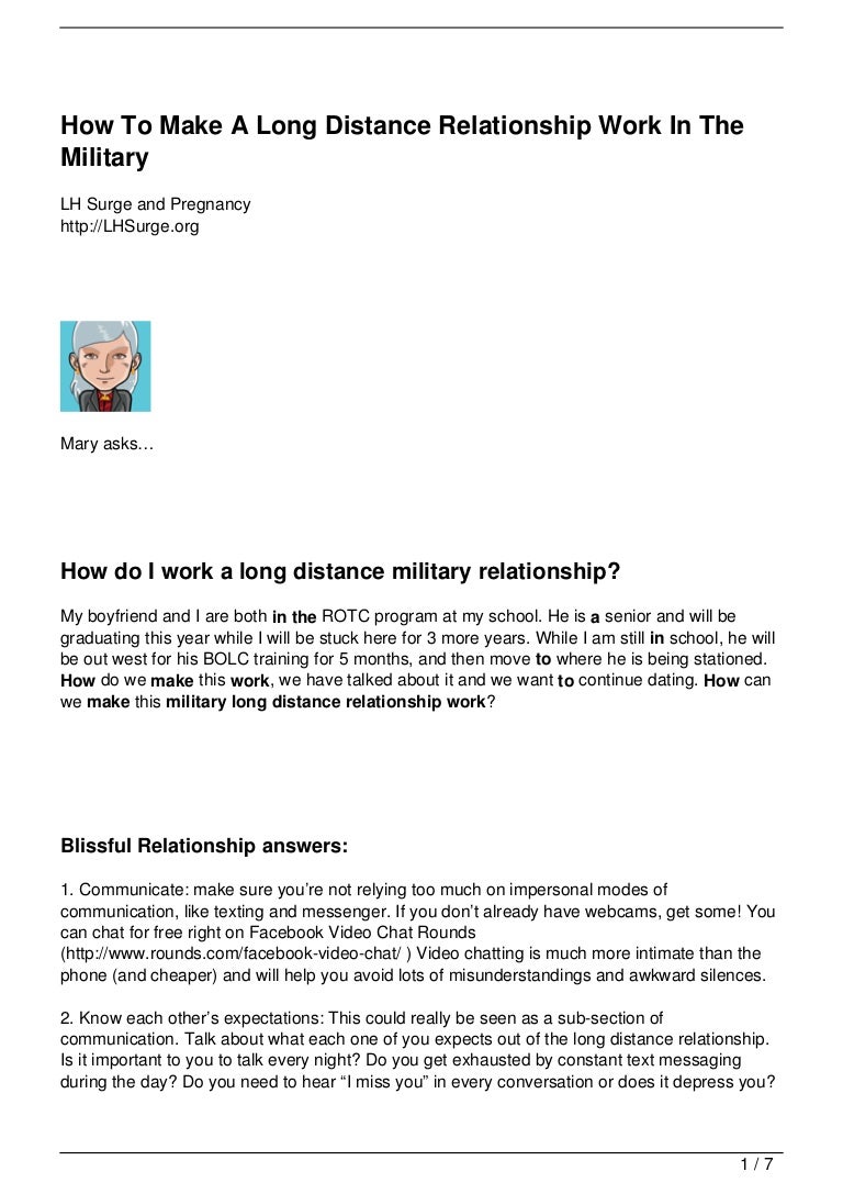 How To Make A Long Distance Relationship Work In The Military