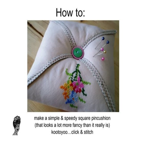 How To Make A Simple Square Pincushion