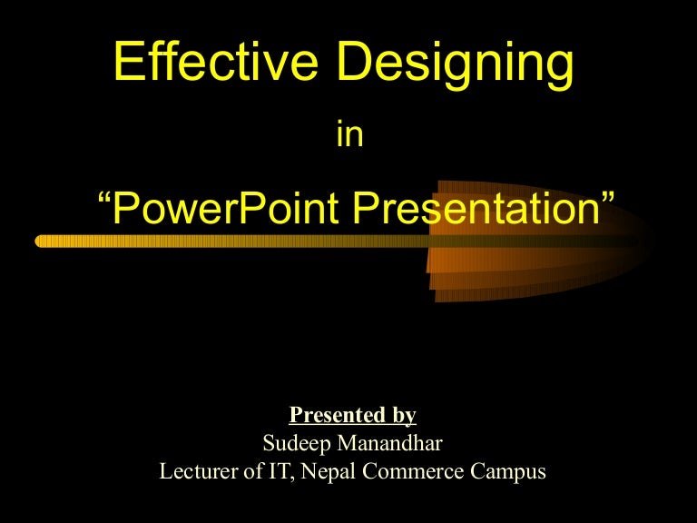 How To Make Effective Presentation