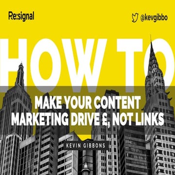 How to make your content marketing drive money, not links
