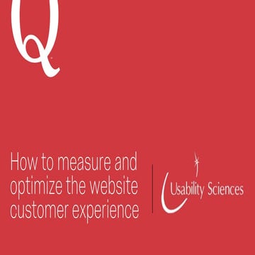 How to Measure & Optimize the Digital Customer Experience