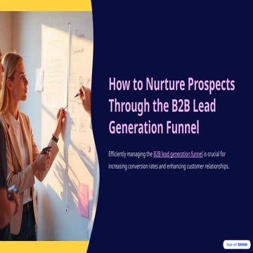 Fresh Look at How To Nurture Prospects Through The B2B Lead Generation Funnel