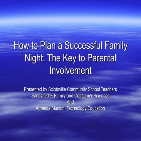 How to Plan a Successful Family Night