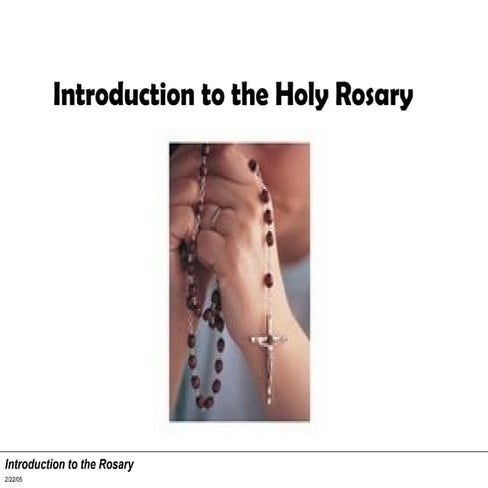 How To Pray Rosary Power Point