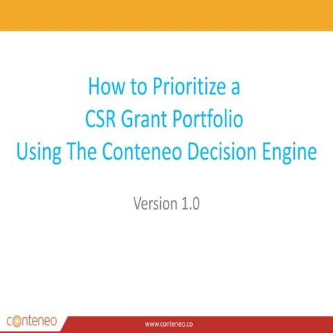 How to Prioritize Grants in a Corporate Social Responsibility Program