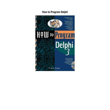 How to Program Delphi | PDF