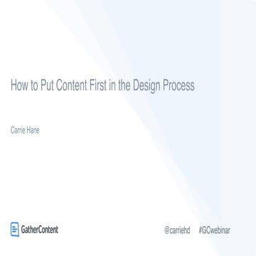How to Put Content First in the Design Process