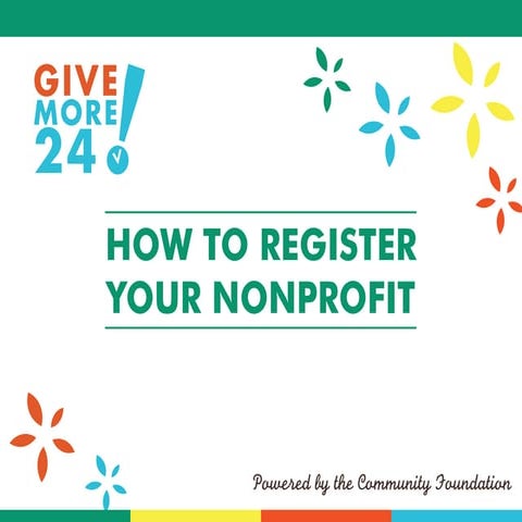 How to Register for Give More 24!