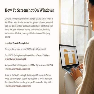 How To Screenshot On Windows - Step By Step Guide