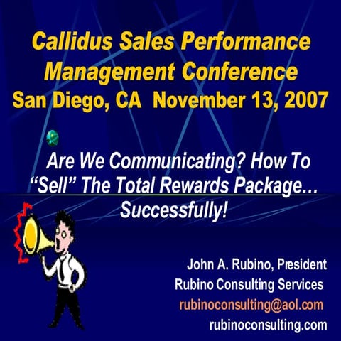 How To "Sell" The Total Rewards Package Successfully