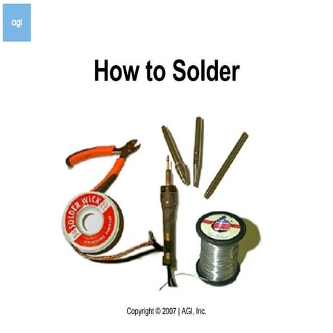 How To Solder V3.5