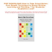 How to Take Smart Notes: One Simple Technique to Boost Writing,