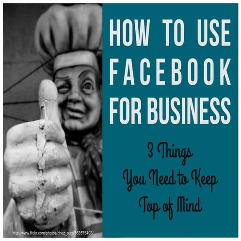 How To Use Facebook for Business
