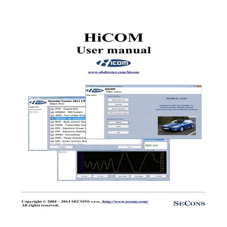 How to use HiCOM OBD2 Professional Diagnostic Scanner for Hyundai and Kia