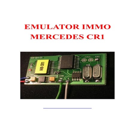 Mercedes Benz CR1 IMMO Emulator user manual