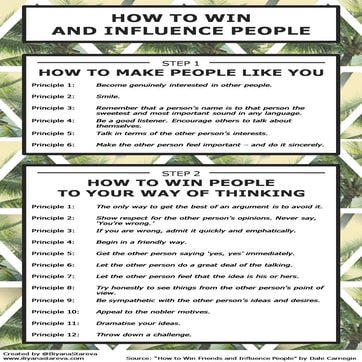How to Win and Influence People [Infographic]