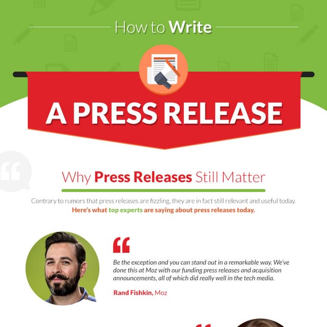 How To Write A Press Release - Infographic