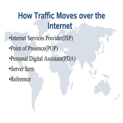 How Traffic Moves Over The Internet
