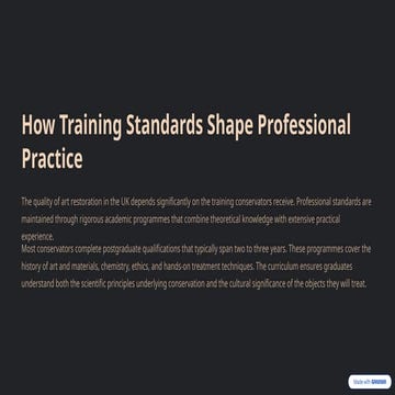How Training Standards Shape Professional Practice | PPTX