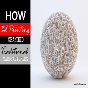 How 3D Printing Changed Traditional Manufacturing