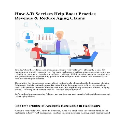 How A/R Services Help Boost Practice Revenue & Reduce Aging Claims | PDF