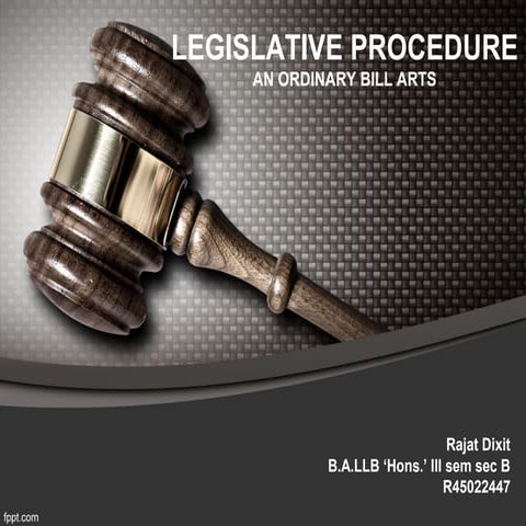 How a bill become law