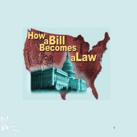 How a bill becomes a law