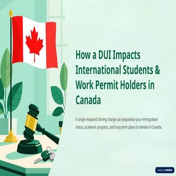 How a DUI Impacts International Students & Work Permit Holders in ...