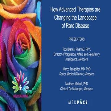 How Advanced Therapies are Changing the Landscape of Rare Disease