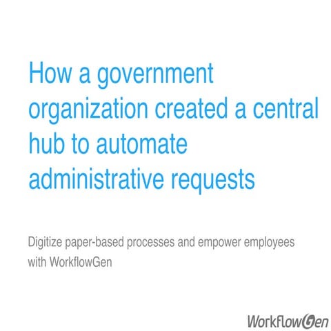 Workflowgen for iManage | PDF