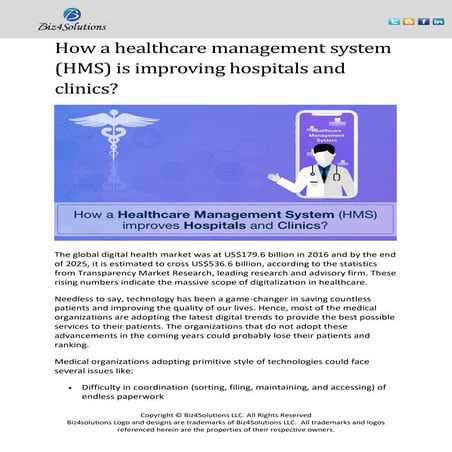 How a healthcare management system (hms) is improving hospitals and clinics