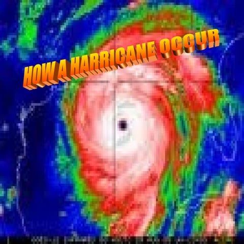 How a hurricane occours