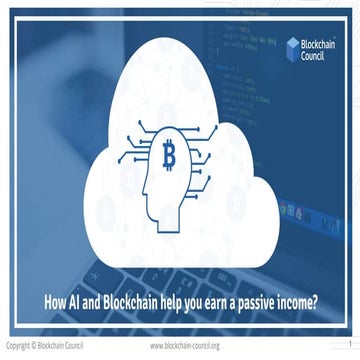How AI and blockchain can help you earn a passive income  