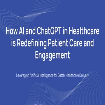 How AI and ChatGPT in Healthcare is Redefining Patient Care and Engagement