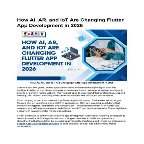 Flutter for Machine Learning - Integrating AI into Your Mobile Apps.pdf