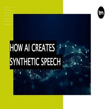 How AI Creates Synthetic Speech