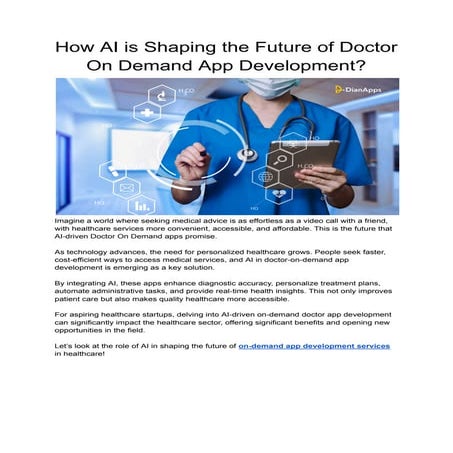 How AI is Shaping the Future of Doctor On Demand App Development.pdf