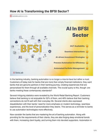 How AI is Transforming the BFSI Sector