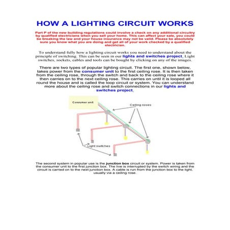 How a lighting circuit works
