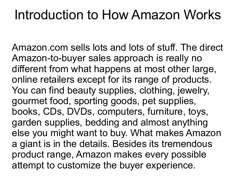 How Amazon Works