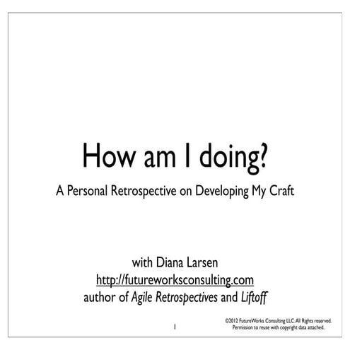 How am i doing agile2012