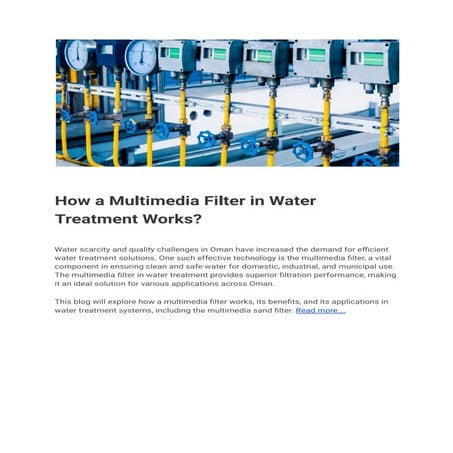 How a Multimedia Filter in Water Treatment Works.pdf