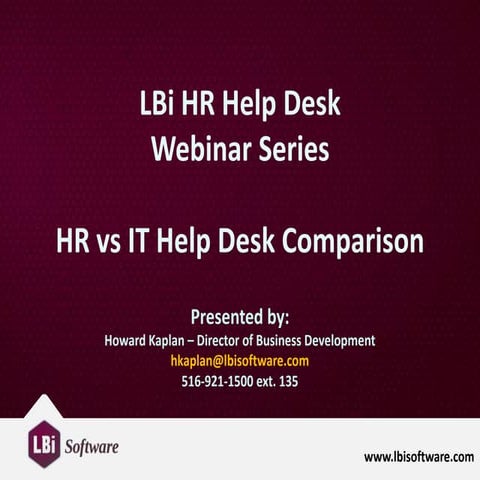 Stop Using your IT Help Desk for HR Purposes!