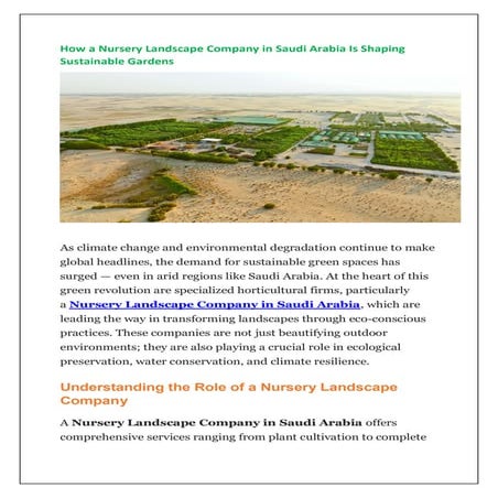 How a Nursery Landscape Company in Saudi Arabia Is Shaping Sustainable ...