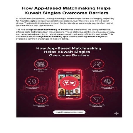 How App-Based Matchmaking Helps Kuwait Singles Overcome Barriers (1).pdf